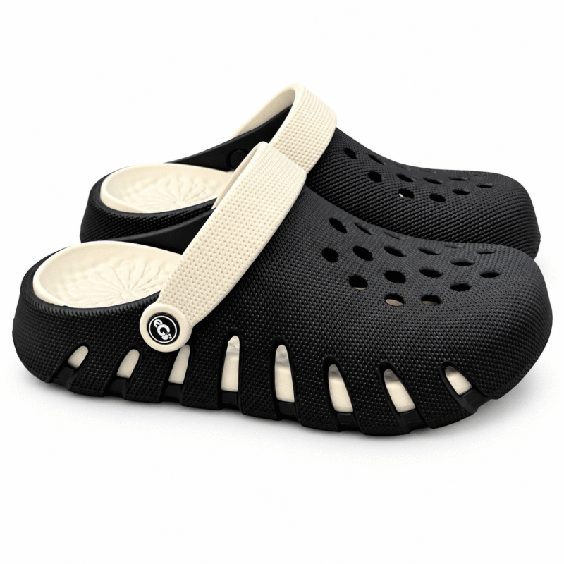 3D texture imported clogs product view 2