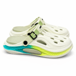 China Original Branded Clogs – White & Green - Image 2