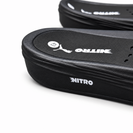 Nitro Slides Black – Footbed Detail